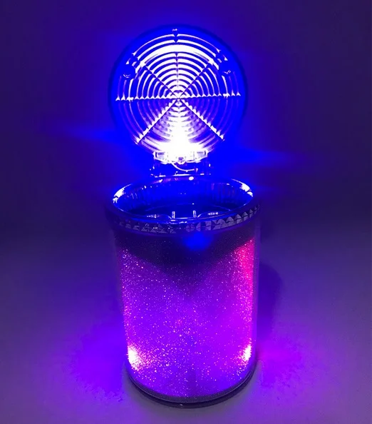

Car Ashtray with LED Light Cigarette Cigar Ash Tray Container Smoke Ash Cylinder Smoke Cup Holder Storage Cup Auto Accessories