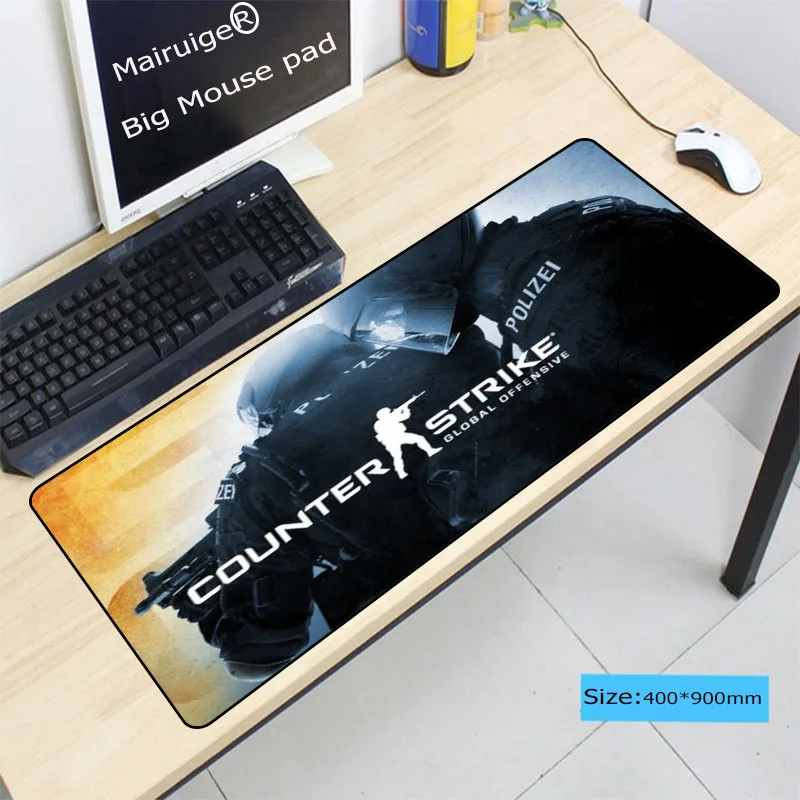 Игровой коврик для мыши Mairuige Counter Strike большой 900x400X3MM популярный ноутбука|Коврики