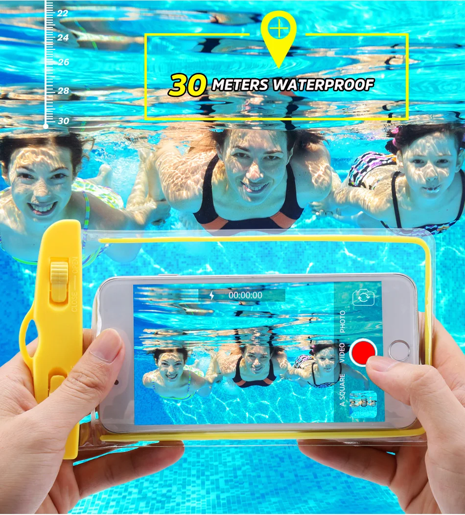 RAXFLY, водонепроницаемый чехол для телефона для iPhone, samsung, huawei, для 4-6,3 дюймов, герметичный, подводный чехол, сумка для плавания, чехол для телефона