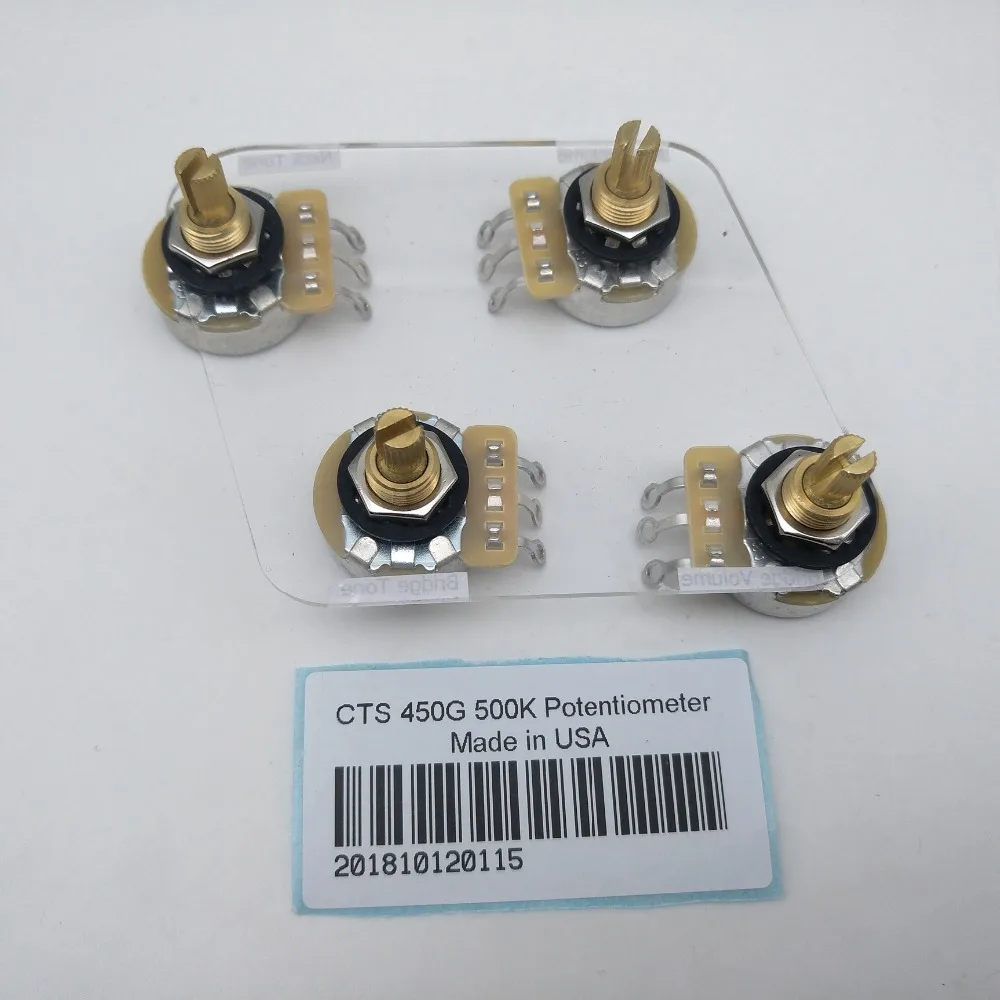 

4 pieces CTS 450G 500K For LP Standard Electric Guitar Potentiometer Sound Tone Volume Knob