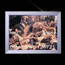 A2 Алюминий алюминиевая прижимная рамка тонкий лайтбокс