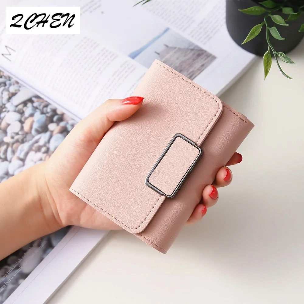 Women's Wallets Money Small Casual  Wallet Fashion Female Short Mini All-match Korean Students Purse Love Small Wallet 236