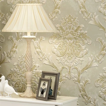 

beibehang bedroom non-woven deep embossed wallpaper 3d dimensional relief coining living room backdrop wallpaper American