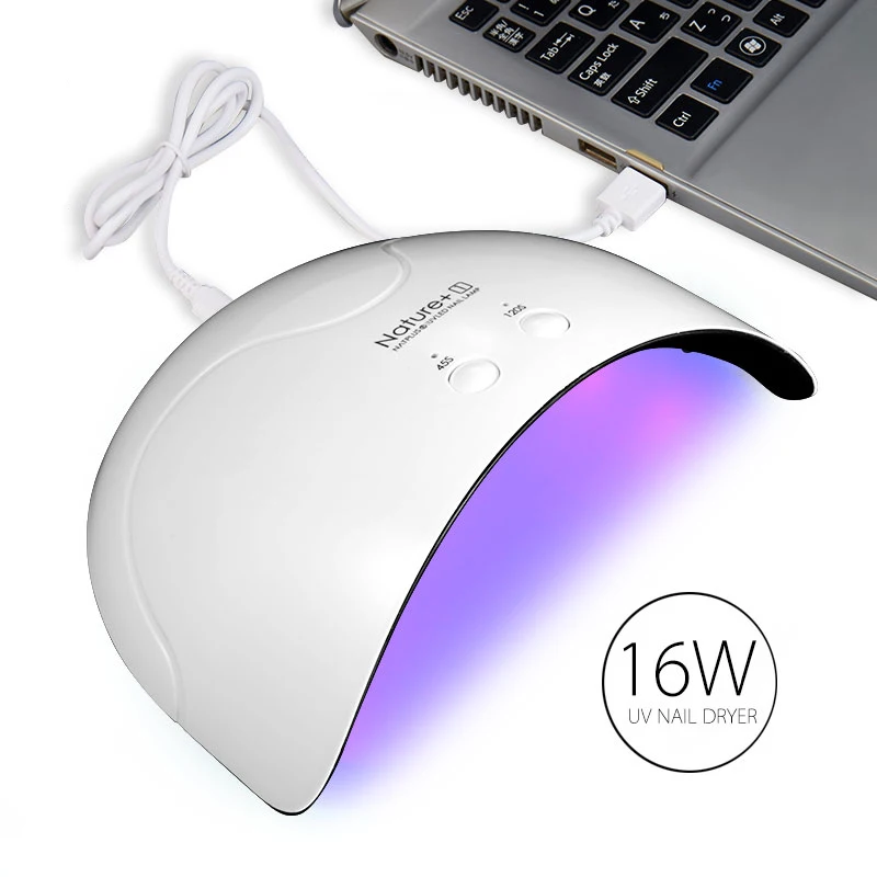 

SexyMix Nature+1 16W UV LED Nail Lamps Smart Sensor 45/120s Time Setting Machine Curing All Nail Gel USB Connector Nail Dryer