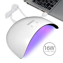 SexyMix Nature+1 16W UV LED Nail Lamps Smart Sensor 45/120s Time Setting Machine Curing All Nail Gel USB Connector Nail Dryer