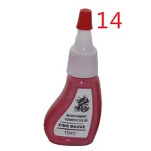 Розовый Сиреневый Цвет Профессиональные татуировки подает перманентного макияжа, пигментных 10 мл/бутылки косметические татуировки чернила, краска для бровей Губы 5 шт