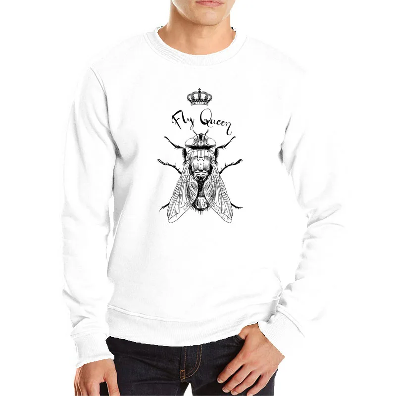 

Fly queen hoodie men cotton casual sweatshirt creative design Fly queen streetwear harajuku japanese streetwear pullover clothes