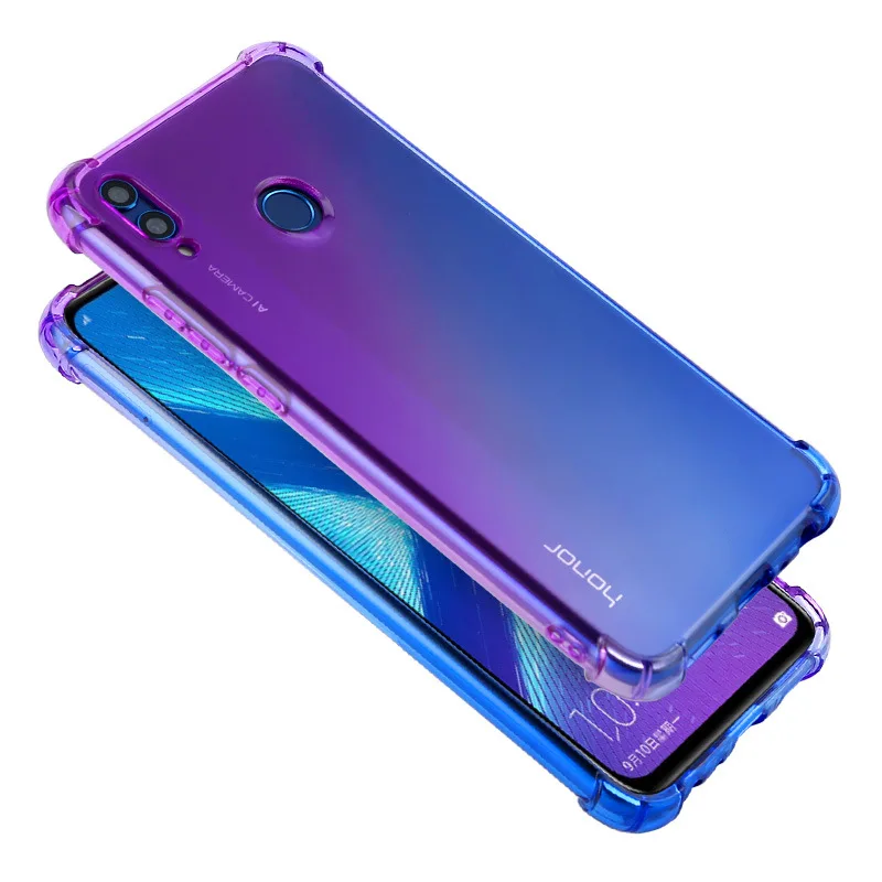 

Soft TPU Full Protect Case for Huawei Honor 20i 10i 9i Cover Rainbow Gradient Airbag Case for Huawei Honor V20 8C 8X Phone Cover