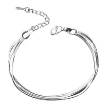 Браслет женский элегантный Гладкий три дуба Регулируемая цепочка ювелирный романтичный браслет подарок любви