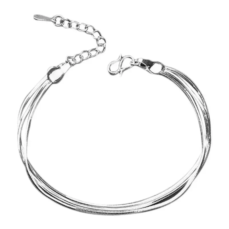 

Bracelet Women elegant smooth three oaks adjustable chain jewelry Romantic bracelet Gift of Love