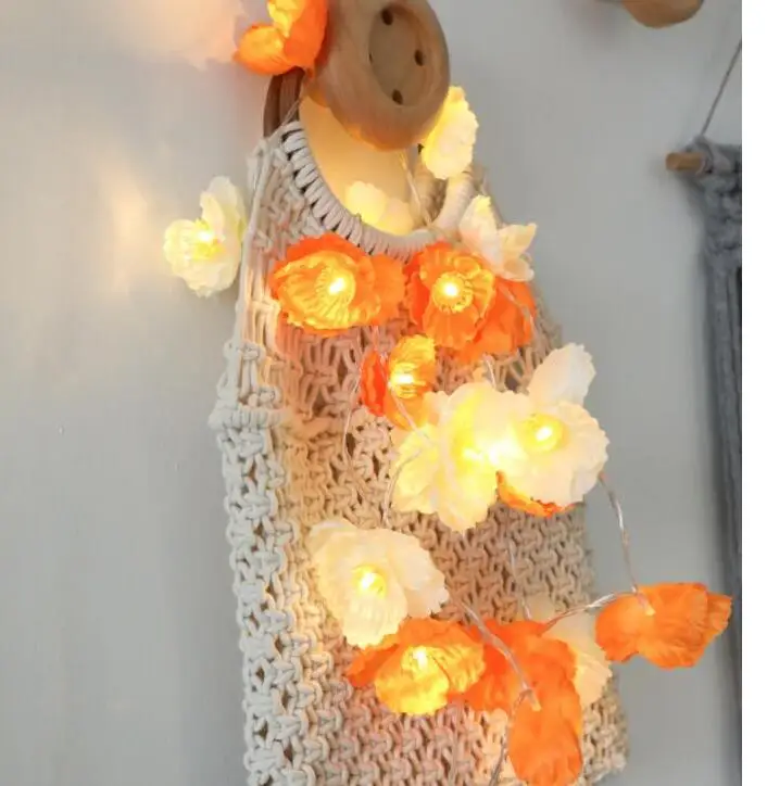

LED lamp string copper wire lamp flower lamp Christmas decorative lamp string 2 m 20 lamp battery box