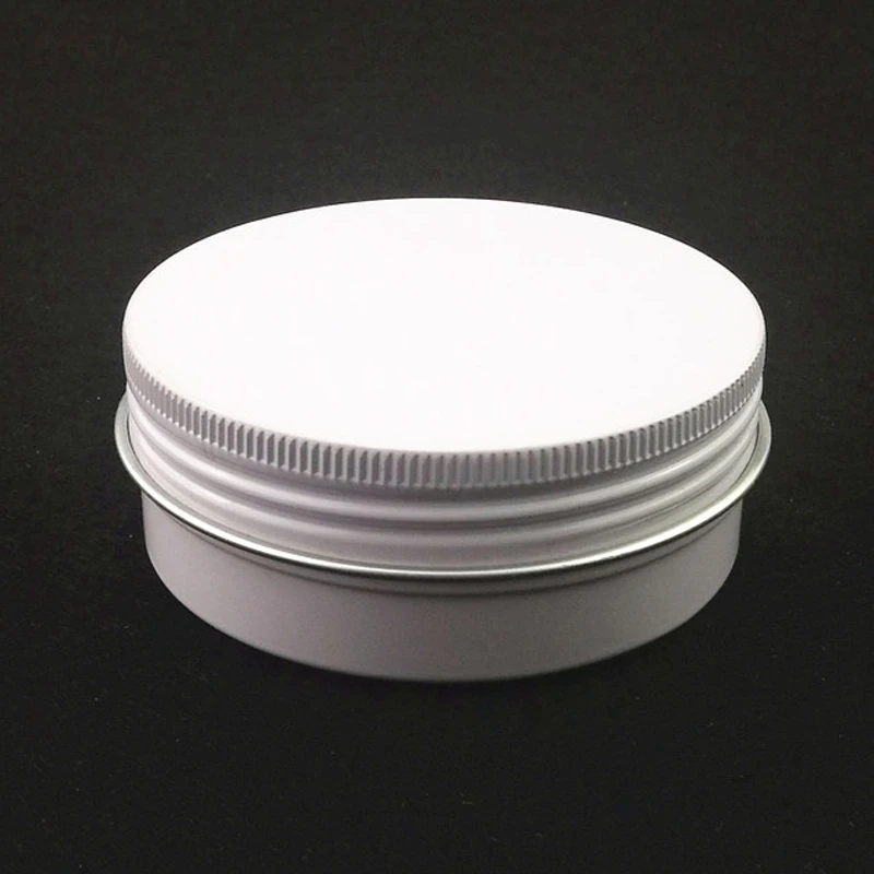 

25pcs- Dia.68mm*H25mm 60G White Small Aluminum Box Cosmetics Lipstick DIY Handmade Soap Gift Packaging Box