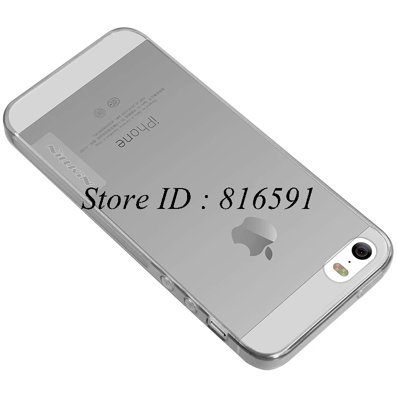 Чехол для Apple iPhone SE, 4,0 дюймов, Nillkin, серия "Природа", Ультратонкий чехол из ТПУ для iPhone SE, 5S, мягкая задняя крышка