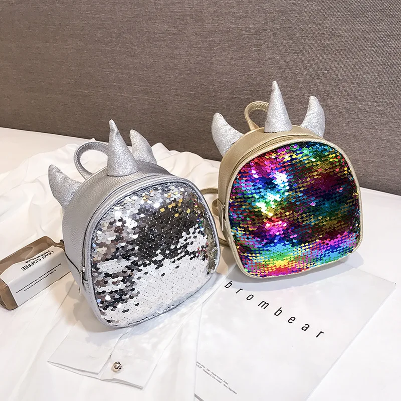 

Backpack Student Toddler Sequins Unicorn Bag Women Girls Backpacks Rucksack For Teenager Plush Cartoon Schoolbags Travel Bagpack