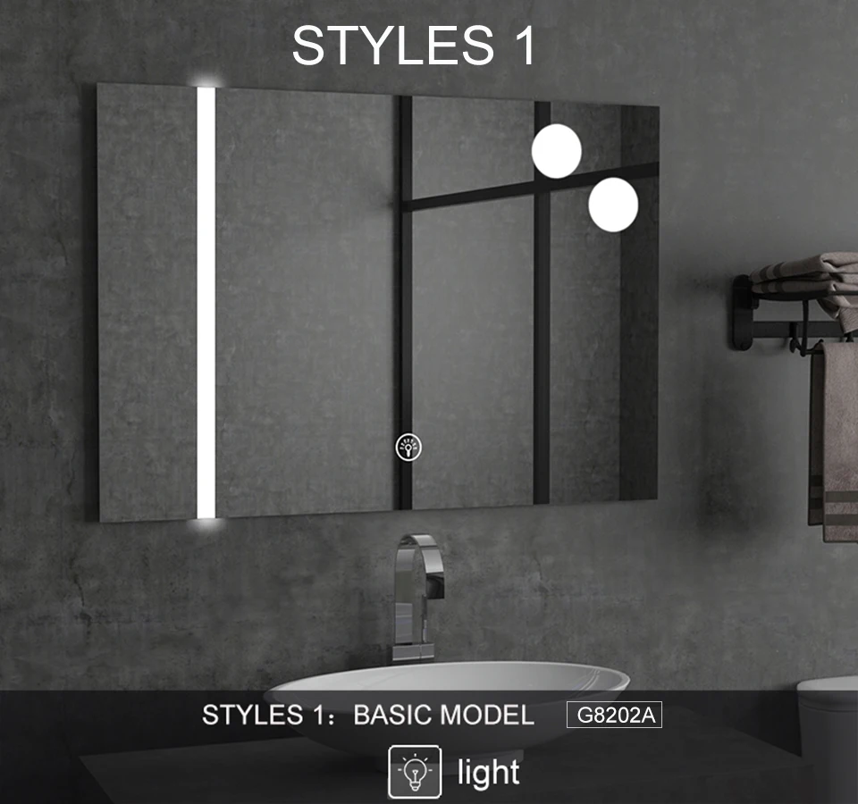 Пользовательский размер, умное зеркало с подсветкой, bluetooth, светодиодный, зеркало с подсветкой, противотуманное зеркало для ванной, зеркало для макияжа 2G8202