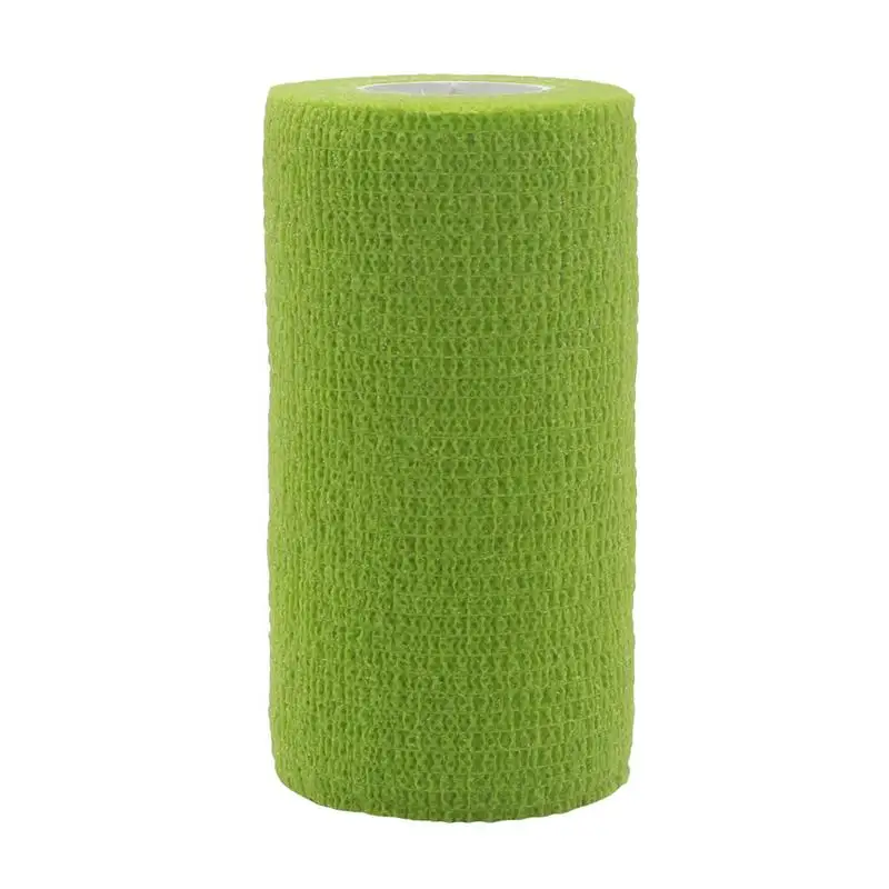Спортивная защита эластичный бандаж цветной нетканый материал самоклеящийся эластичный бандаж должен быть равномерным цветным разрезом аккуратный - Цвет: Зеленый