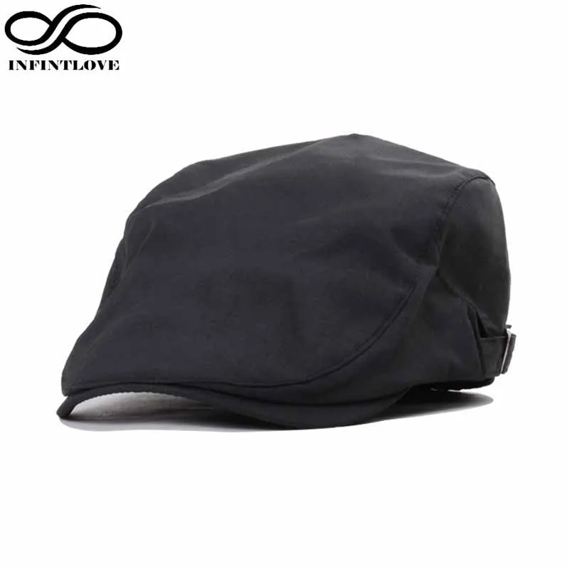 

LUCKYLIANJI Spring Summer Simple Retro Vintage Flat Beret Hat Causal Solid Casquette Artist Painter Newsboy Caps For Men Women