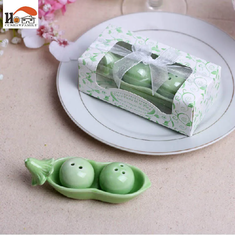 

2 pcs/set Ceramic beans shape Pepper Shakers Seasoning bottle Wedding birthday Gifts Supplies Home decor Arts crafts gifts