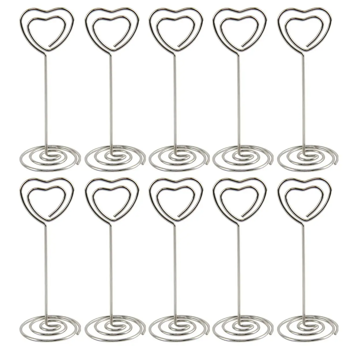 

METABLE 100 Pack Heart Place Card Name Holders Table Number Decoration Wedding Favors