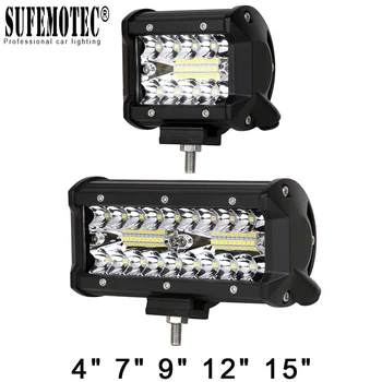 

60W 120W 180W 4x4 Offroad Led Light Bar For Cars Combo Beams Off road SUV ATV Tractor Boat Trucks Excavator 12V 24V Work Lights