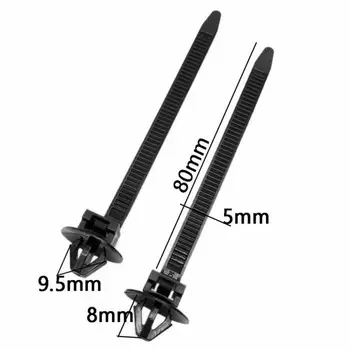 

80mm*5mm Cable Ties 50pcs Accessories Nylon Fastener Car Universal Cable