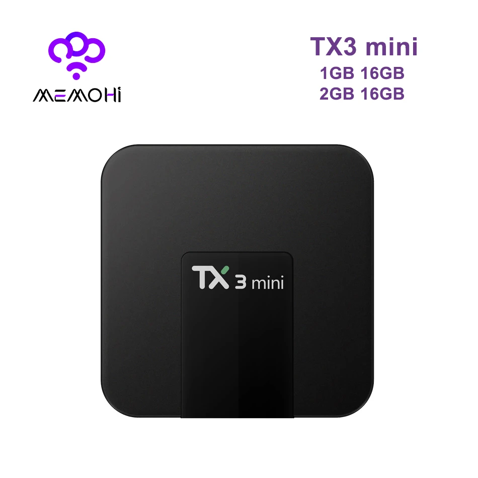 10 шт. Memobox TX3 Мини Android 7.1 media player hd 2 ГБ 16 Amlogic s905w 4 ядра HEVC К 30tps Wi-Fi 2.4 ГГц IP ТВ Умные