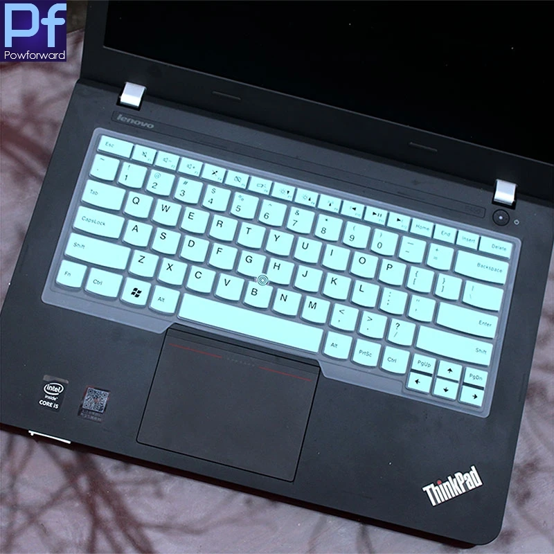 Обложка клавиатуры для ноутбука протектор для lenovo ThinkPad T480 E490 E485 T475 E475 E470 E431 T440p T430 T470 e480 e445 e450 - Цвет: whiteblue