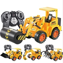 Проводной пульт дистанционного управления свет инженерный автомобиль электрический копания Экскаватор Бульдозер захватывающий деревянный станок детские игрушки
