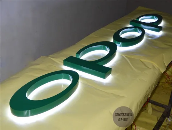 Заводская розетка из нержавеющей стали, с подсветкой led signage