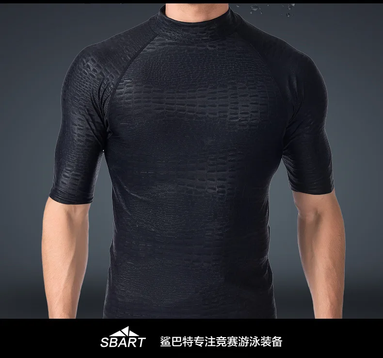 Uv 50+ rashguard для мужчин sbart плавательные рубашки sharkskin лайкра для серфинга Мужская черная плотная Рашгард УФ футболка одежда для серфинга рубашка с длинными рукавами