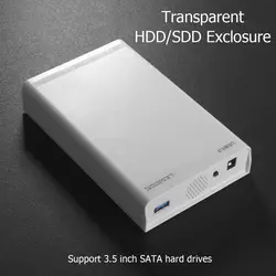 3,5 корпус для жесткого диска случае Пластик USB 3,0 на SATA 12 V 2A внешний корпус для жесткого диска Caddy для Тетрадь Настольный ПК