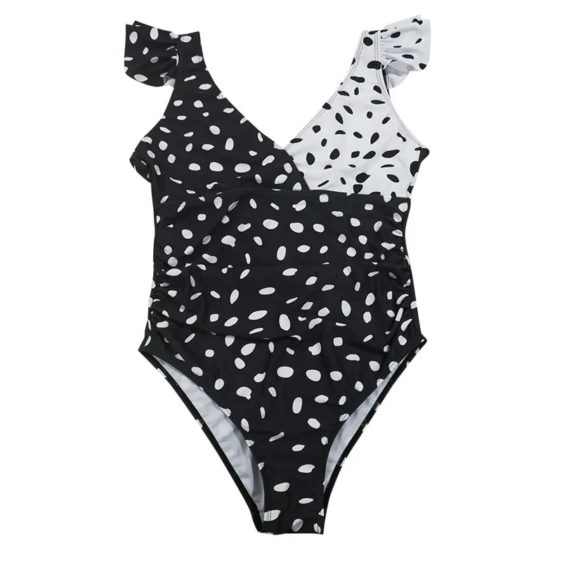 summer new Maternity Tankini Women Dot Print Strappy Swimsuit Bikinis Halter Pregnant #4A12 (3)