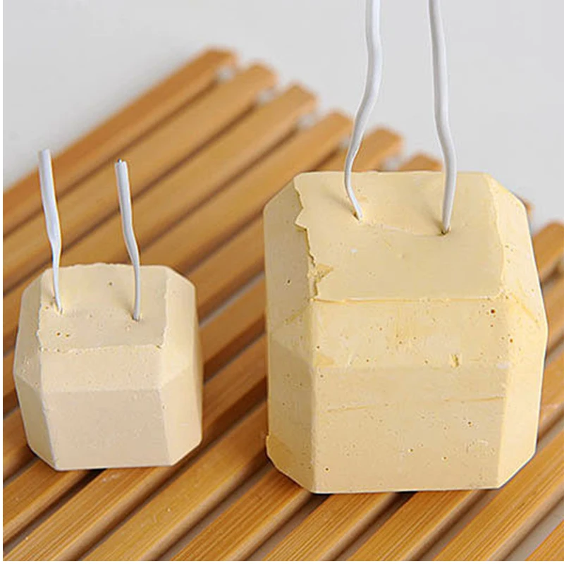

New 1pc Khaki Trumpet Square Stone Calcium Hamster Rabbit Guinea Pigs Pets Molars Pet Products Poultry Pet Accessories