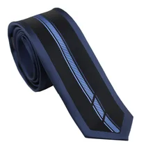 Галстуки Coachella темно-синие полоски Окаймленный дизайн шейный платок из микрофибры обтягивающий галстук 6 см