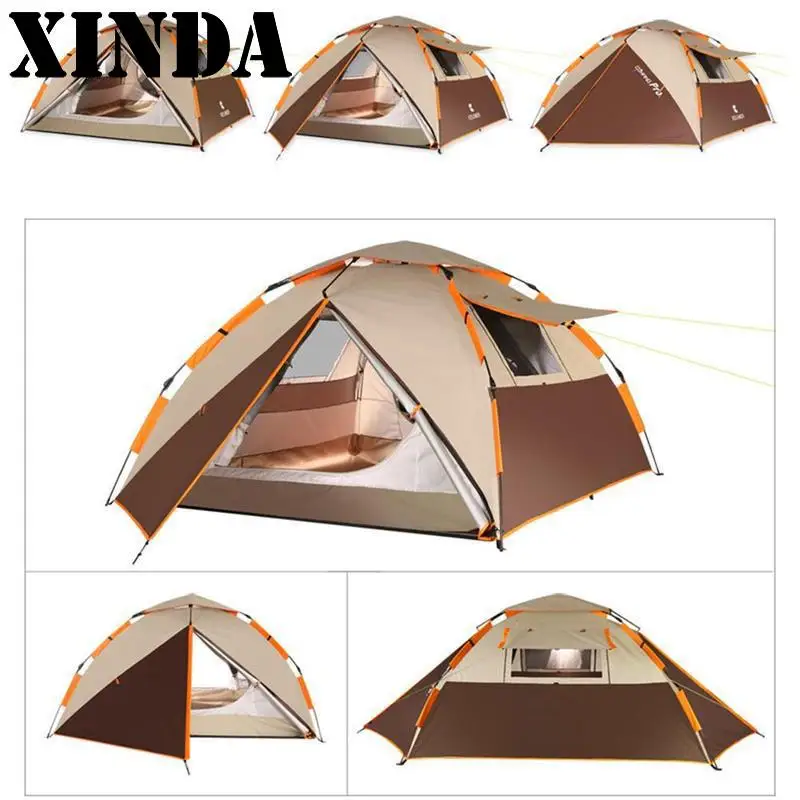 

Large Throw Tent Outdoor 3-4persons Automatic Speed Open Throwing Pop Up Waterproof Beach Camping Tent 2 Second Open New ZRT4931