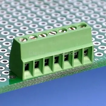 

10pcs 7 Poles 2.54mm/0.1" PCB Universal Screw Terminal Block
