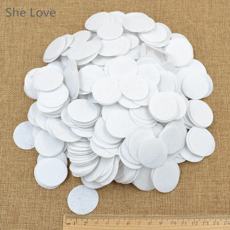 

500pcs 30mm Felt Circle Die Cut Appliques DIY Cardmaking Craft Round New
