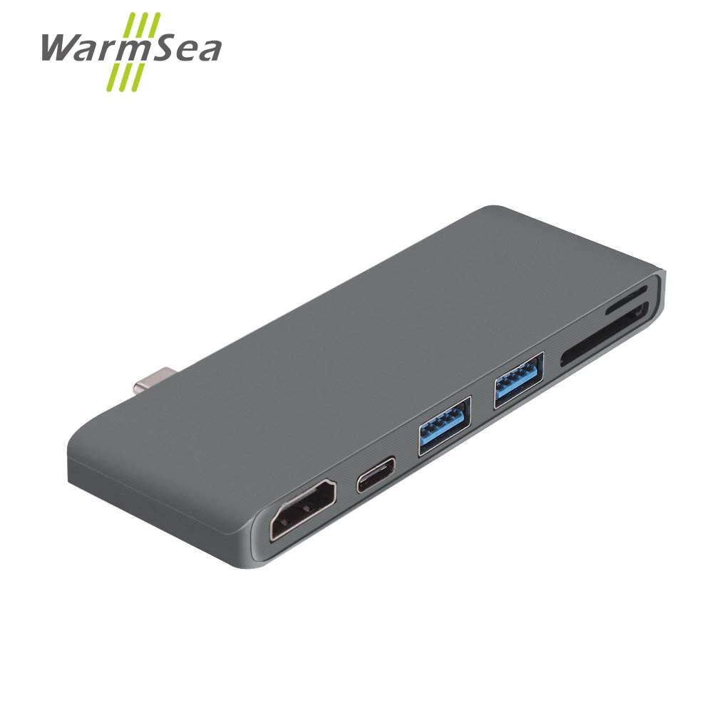 

USB C Hub To HDMI for Samsung Note 8 S8 S9 Dex Mode Thunderbolt 3 Adapter Type C Dock with PD SD/TF Card Reader For Macbook Pro