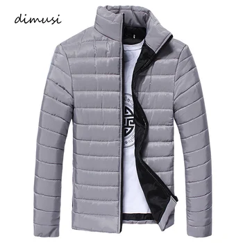 

DIMUSI Men Winter Jacket Fashion Hooded Thermal Down Cotton Parkas Male Casual Hoodies Windbreaker Warm Coats,YA710