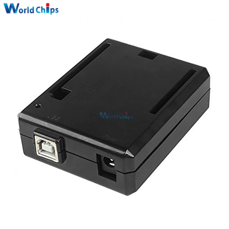 

Black ABS Plastic Enclosure Protective Case Box Shell For Arduino UNO R3 Compatible USB Short Current Protection Diy Kit One Hot