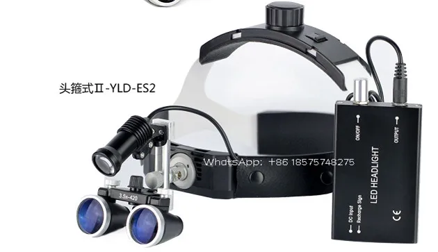 

Dental 2.5X Surgical Binocular Medical Loupe With LED Head Light