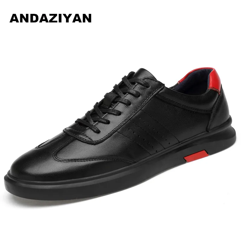 Branco branco Couro De Casuais Masculinos Sapatos Preto E4Rq6wvvn