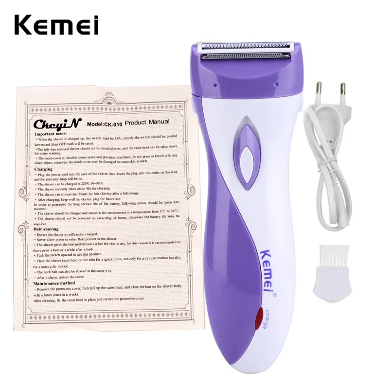 3 Blade Rechargeable Lady Shaver Razor Hair Removal Device Female Epilator Electric Shaving Wool Scraping Leg Bikini 110-240V 42 3 Blade Rechargeable Lady Shaver Razor Hair Removal Device Female Epilator Electric Shaving Wool Scraping Leg Bikini 110-240V 42