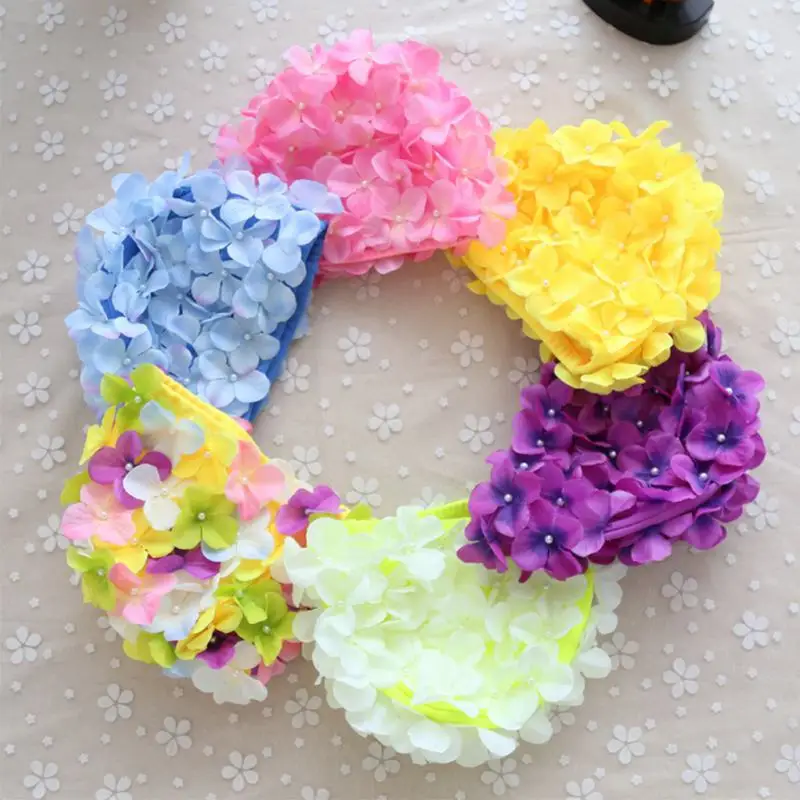 

Women Shower Cap Flowers Bath Cap Ladies Swimming Beautiful Cap Long Hair Cute Gift New Design