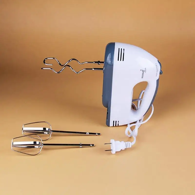 

7 Speed Electric Handheld Kitchen Food Blender Egg Beater 220V Cream Dough Mixer Kitchen Egg Beaters Cooking Tools Random Color