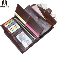 Новинка, мужской кошелек из натуральной кожи, клатч, деловая сумка для сотового телефона, органайзер, для карт, золотая, длинная молния, кошелек для монет, брендовая мужская сумка для денег