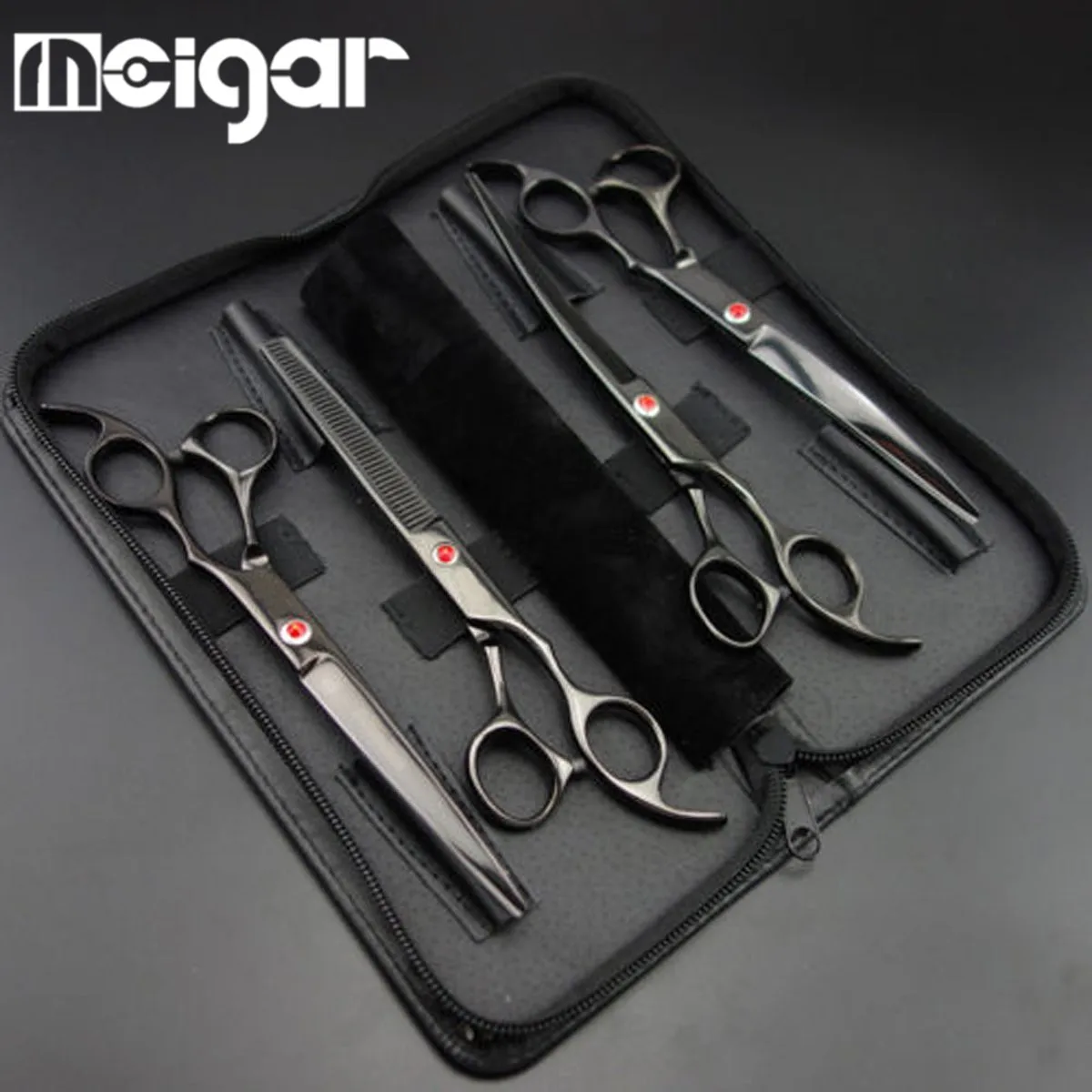 

Professional Pet Dog Hair Grooming Clippers Scissors Shears Kit Hair Cutting Shears Hairdressing Beauty Tool Supplies 7 Inch
