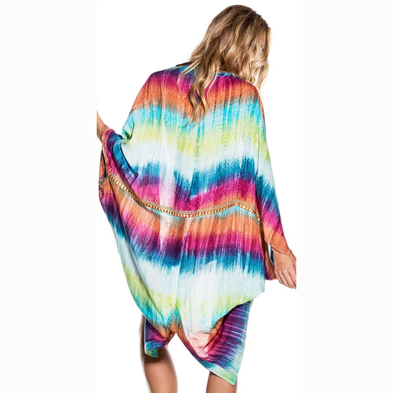 colorful swimsuit cover up