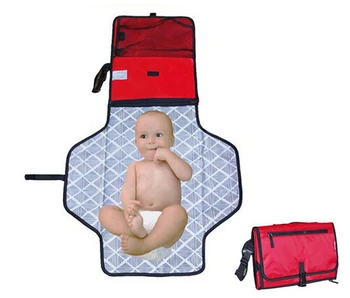 

2 in 1 Baby Portable Diaper Mat Baby Changing Mat Cover New Born Infant Waterproof Changing Pad Baby Nappy Storage Bag 95*30 CM