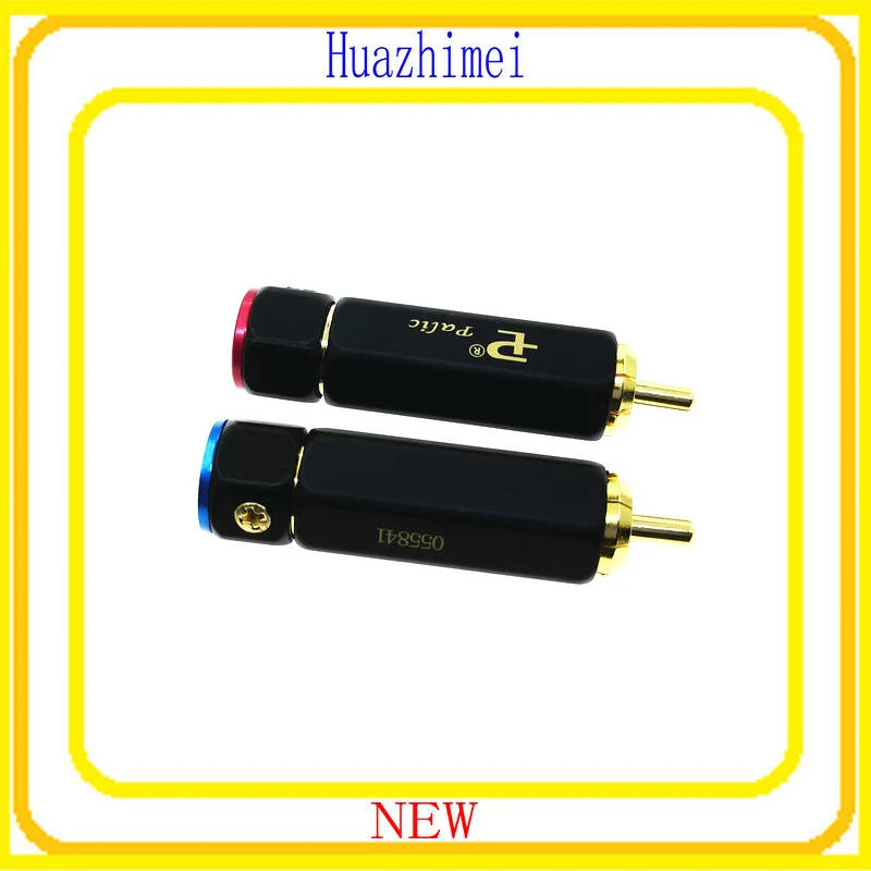 

4PCS Palic High Quality Gold Plated RCA Plug Lock Collect Solde Audio AV Connectors